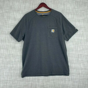 Carhartt short sleeve shirt Mens L Relaxed Fit Gray 1700